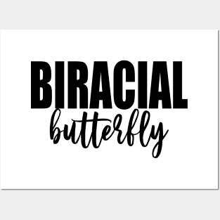 Biracial Butterfly (Black) Posters and Art